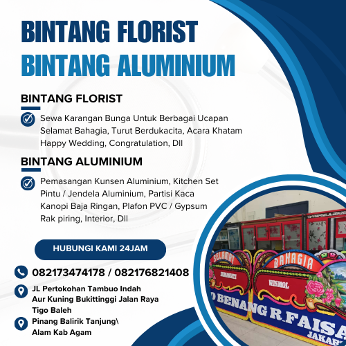 Bintang florist-bintang aluminium